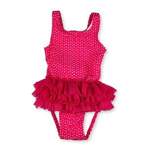 Baby Girl Swimsuit - Cat & Jack - Bright Pink - 18 Months - EUC